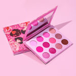 Our Pink focused Sakura eyeshadow palette is a pink lover's dream! From soft pastels to bold hot pink, this eyeshadow palette offers an array of dreamy colors inspired by cherry blossoms.  Also Inspired by slice of life shoujo anime, this palette captures the beauty of new beginnings and friendship.
This eyeshadow palette includes:
12 shades in total
8 Pigmented Matte eyeshadows
4 Buttery Soft Shimmer eyeshadows
Buildable and Blendable Formula
Color shifting Duochrome glitter shadow