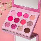 Our Pink focused Sakura eyeshadow palette is a pink lover's dream! From soft pastels to bold hot pink, this eyeshadow palette offers an array of dreamy colors inspired by cherry blossoms. Also Inspired by slice of life shoujo anime, this palette captures the beauty of new beginnings and friendship.
This eyeshadow palette includes:
12 shades in total
8 Pigmented Matte eyeshadows
4 Buttery Soft Shimmer eyeshadows
Buildable and Blendable Formula
Color shifting Duochrome glitter shadow