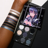 Anime Makeup, Kawaii makeup, Blue and Purple eyeshadow palette, Anime palette, Anime eyeshadow palette, Black and Gray eyeshadow palette, Alt Makeup, Alt eyeshadow palette, Grunge eyeshadow,Anime cosmetics, Anime eyeshadow palette, Anime palette, Anime beauty brand, Anime cosmetics, Kawaii makeup brand, Kawaii makeup, Kawaii eyeshadow palette, Anime makep brand, Blue eyeshadow palette, Black eyeshadow Palette