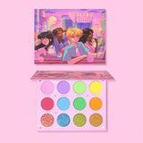 retro eyeshadow palette by yvaexpressions, retro anime makeup, retro anime products, anime makeup, pastel makeup, colorful eyeshadow palette, colorful eyeshadow, pastel colorful eyeshadow, anime makeup brand, anime makeup, kawaii makeup, kawaii products, kawaii makeup brand, creative palette