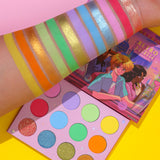 retro eyeshadow palette by yvaexpressions, retro anime makeup, retro anime products, anime makeup, pastel makeup, colorful eyeshadow palette, colorful eyeshadow, pastel colorful eyeshadow, anime makeup brand, anime makeup, kawaii makeup, kawaii products, kawaii makeup brand, creative palette