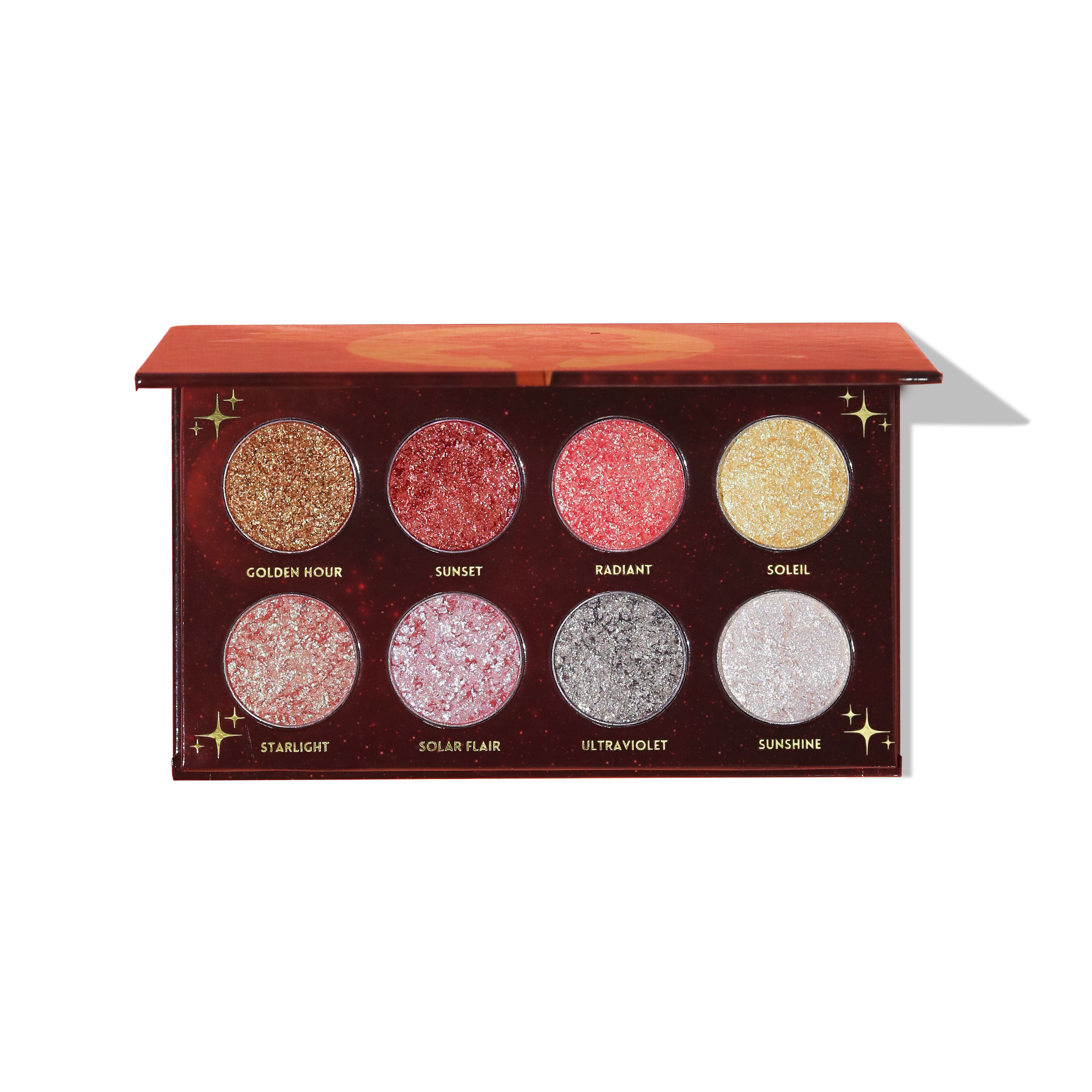 The Magical Guardian story continues! Make some magic happen with our “Makeup look in a pan" The Viral Magical Guardian's Glitter palette series continues with the volume three Solar palette which is a duochrome palette that features Eight super sparkly and dazzling duochrome shades that color shift into two colors. Our unique one of a kind formula is soft to the touch, high quality, pigmented, and the possibilities are truly endless with this luxurious glitter formula that doesn't break the bank.