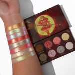 The Magical Guardian story continues! Make some magic happen with our “Makeup look in a pan" The Viral Magical Guardian's Glitter palette series continues with the volume three Solar palette which is a duochrome palette that features Eight super sparkly and dazzling duochrome shades that color shift into two colors. Our unique one of a kind formula is soft to the touch, high quality, pigmented, and the possibilities are truly endless with this luxurious glitter formula that doesn't break the bank.
