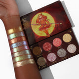 The Magical Guardian story continues! Make some magic happen with our “Makeup look in a pan" The Viral Magical Guardian's Glitter palette series continues with the volume three Solar palette which is a duochrome palette that features Eight super sparkly and dazzling duochrome shades that color shift into two colors. Our unique one of a kind formula is soft to the touch, high quality, pigmented, and the possibilities are truly endless with this luxurious glitter formula that doesn't break the bank.