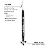 E-GIRL Eyeliner & Heart stamp duo